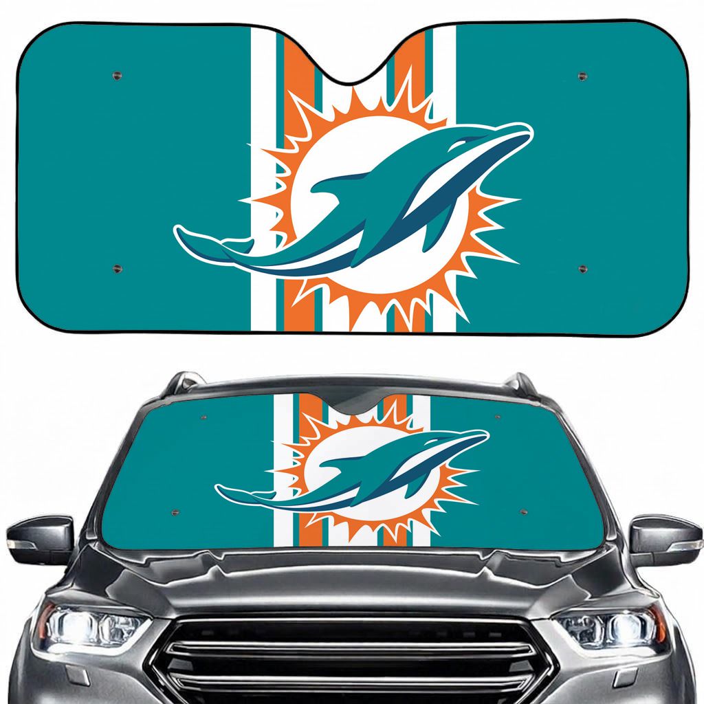 Miami Football Sport Car Sun Shade
