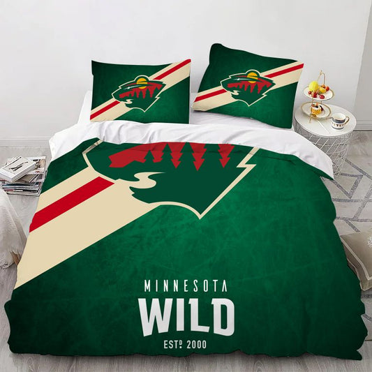 Minnesota Hockey Sport Bedding Set