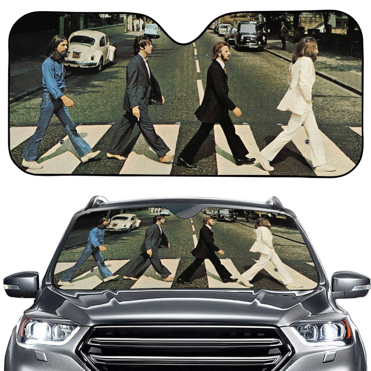 Music Album Abbey Road Car Sun Shade