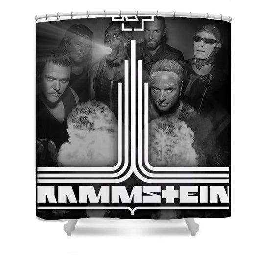 Douchegordijn Rammstein, Rockbandmuziek, 180x180cm