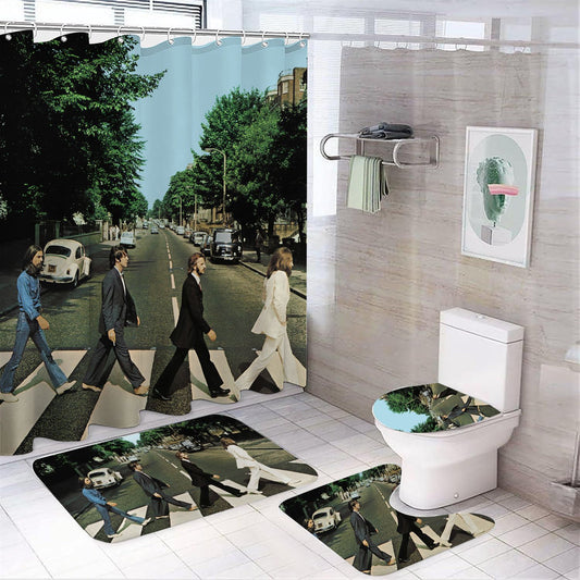 Rideau de Douche Beatles, Abbey Road Rideaux 180x180