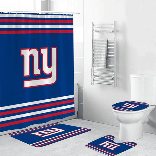 Douchegordijn New York Giants, vlag van het Amerikaanse NFL-voetbalteam, 180x180cm