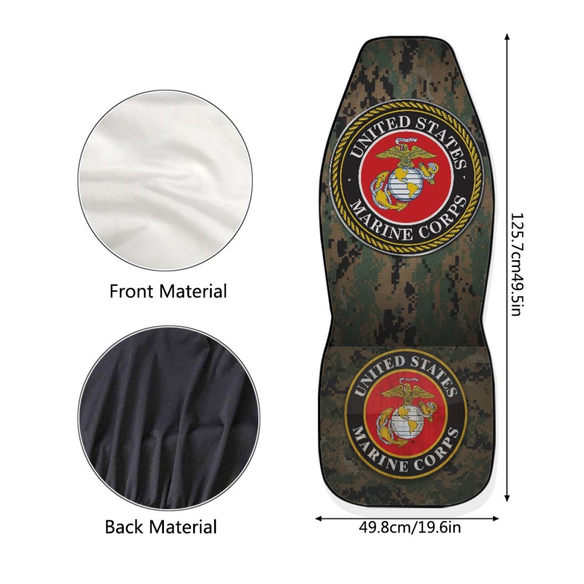 Naval Infantry Symbol Car Seat Cover