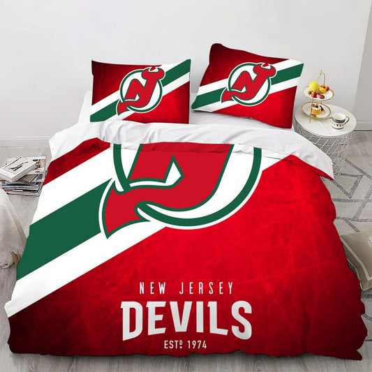 New Jersey Hockey Sport Bedding Set