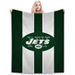 New York Green Football Sport Throw Blanket