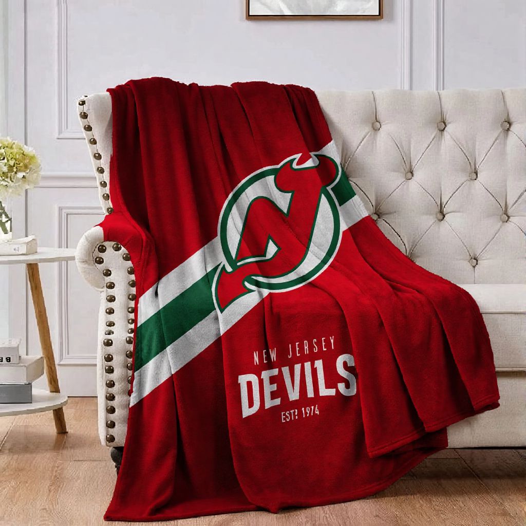 New Jersey Hockey Sport Throw Blanket