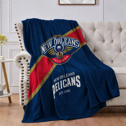 New Orleans Basketball Sport Throw Blanket