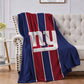 New York White Football Sport Throw Blanket