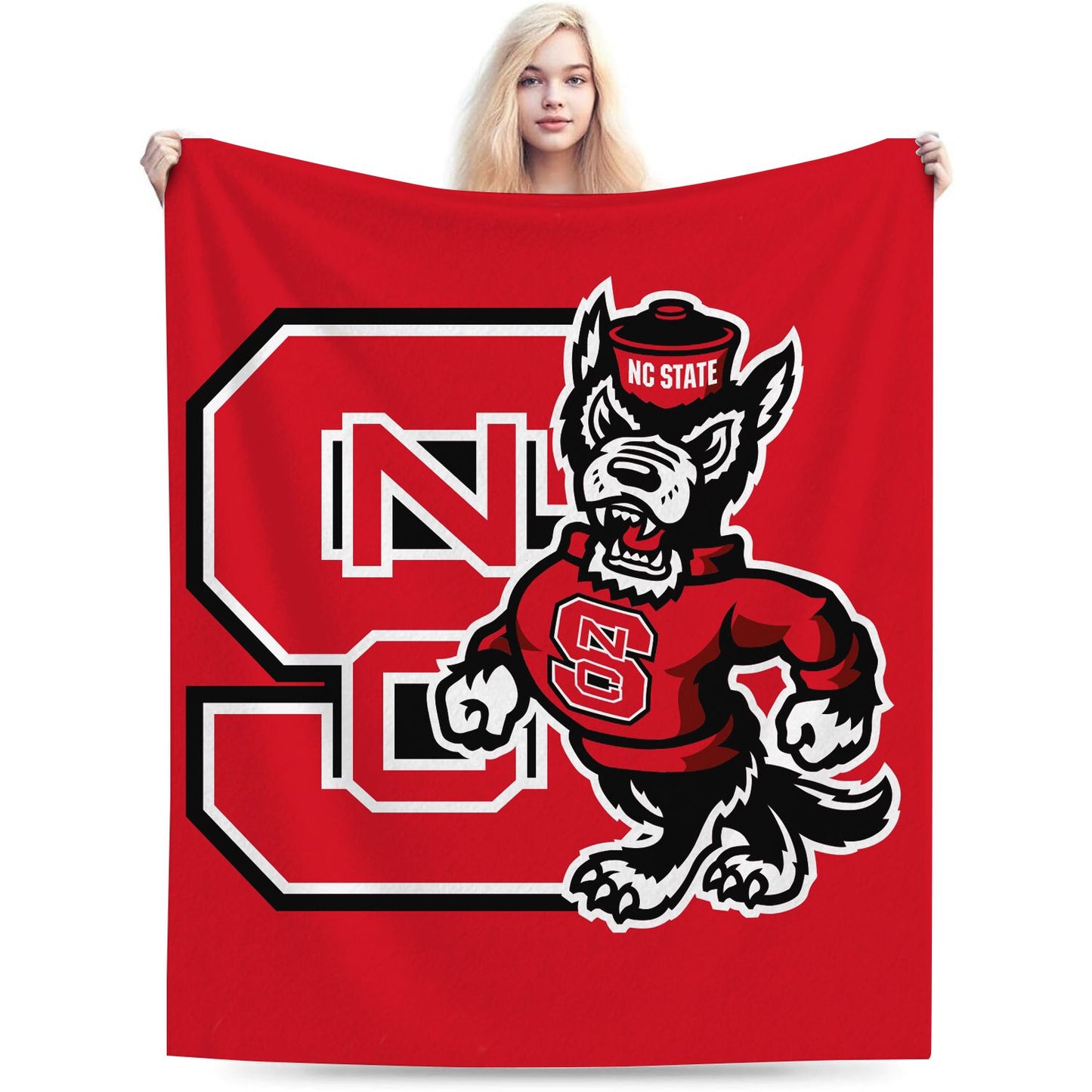 North Carolina State College Sport Throw Blanket