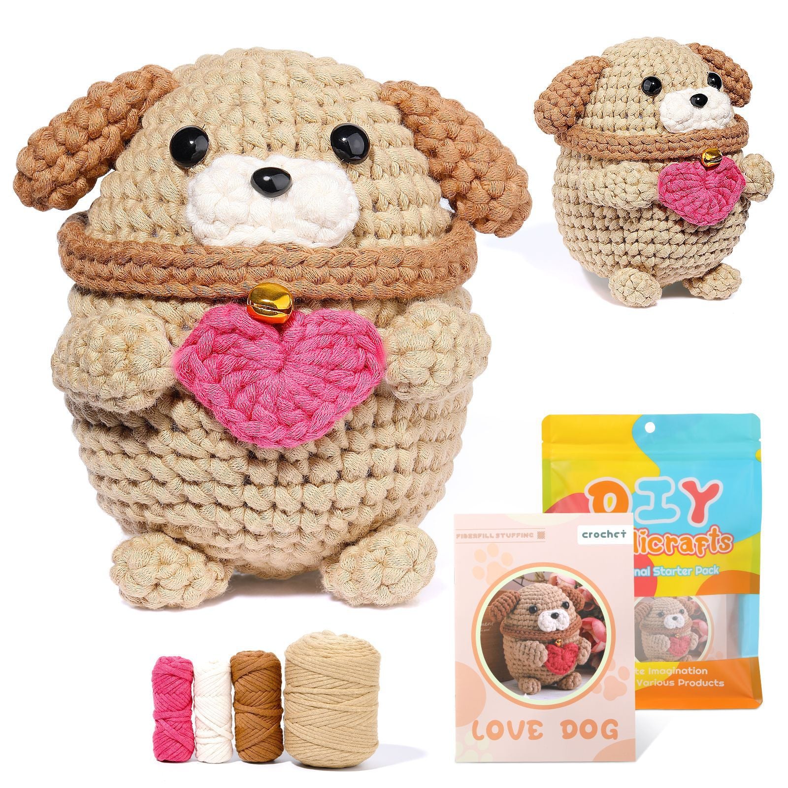 Heart of Dog Puppy Crochet Kit for Beginners