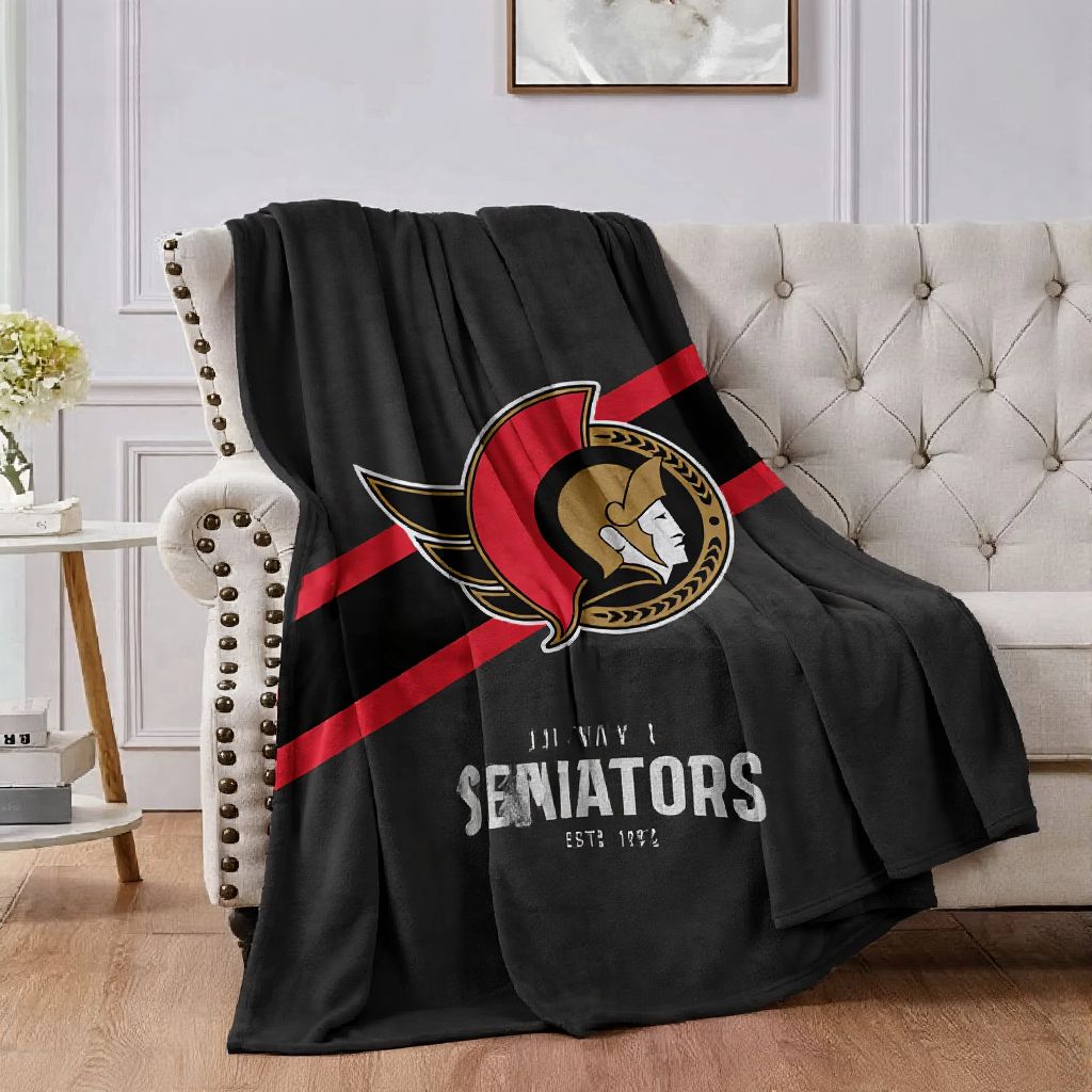 Ottawa Hockey Sport Throw Blanket