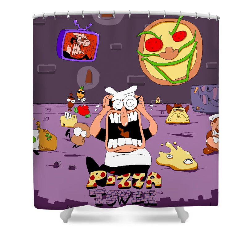 Peppino Spaghetti Game Shower Curtain