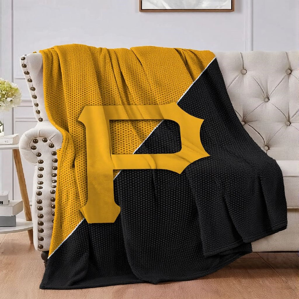 Pittsburgh Baseball Throw Blanket