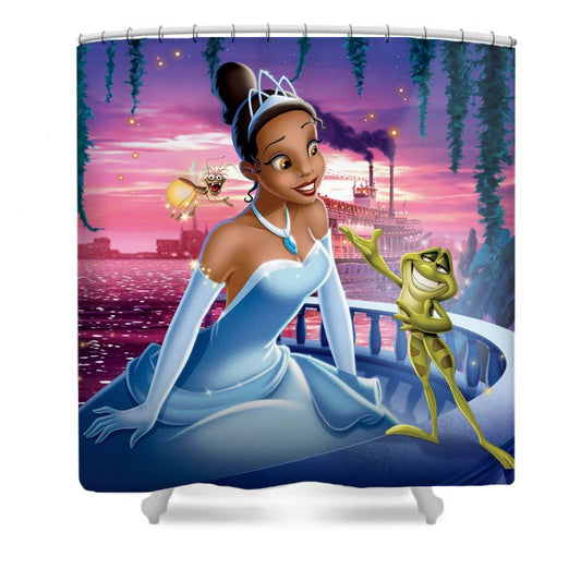 Princess Tiana with Frog Shower Curtain
