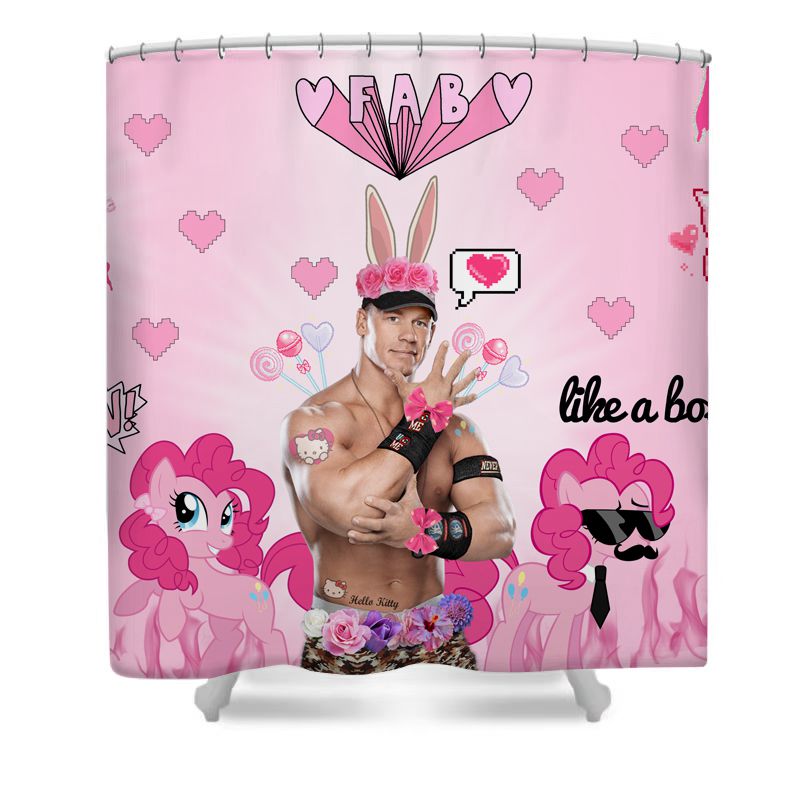 Professional Wrestler Shower Curtain