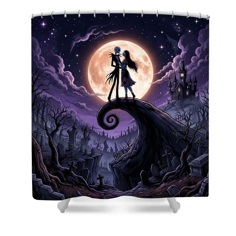 Pumpkin King Halloween Shower Curtain Set