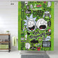Rideau de Douche Rick and Morty, yeux ouverts Rideaux 180x180
