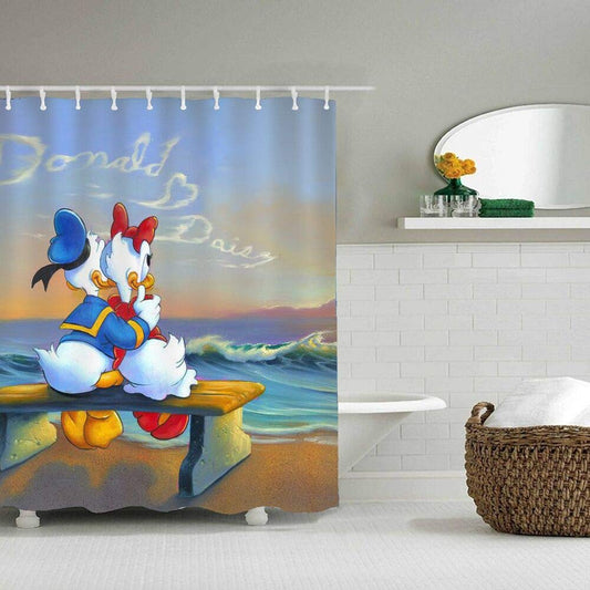 Romantic Duck Shower Curtain