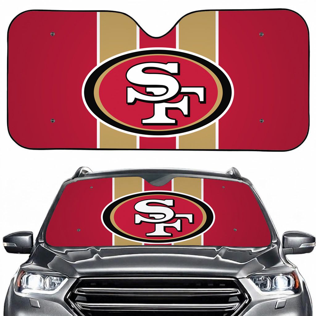 San Francisco Football Sport Car Sun Shade