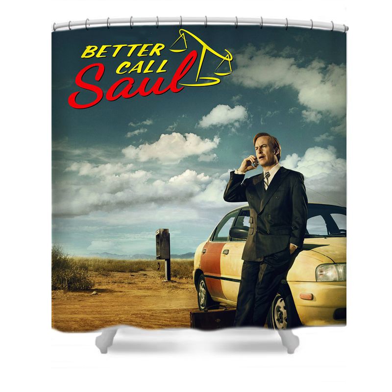 Douchegordijn Better Call Saul, Saul Goodman, Video Show, 180x180cm