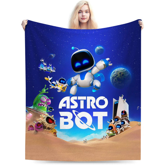 Save Lost Bots Game Throw Blanket
