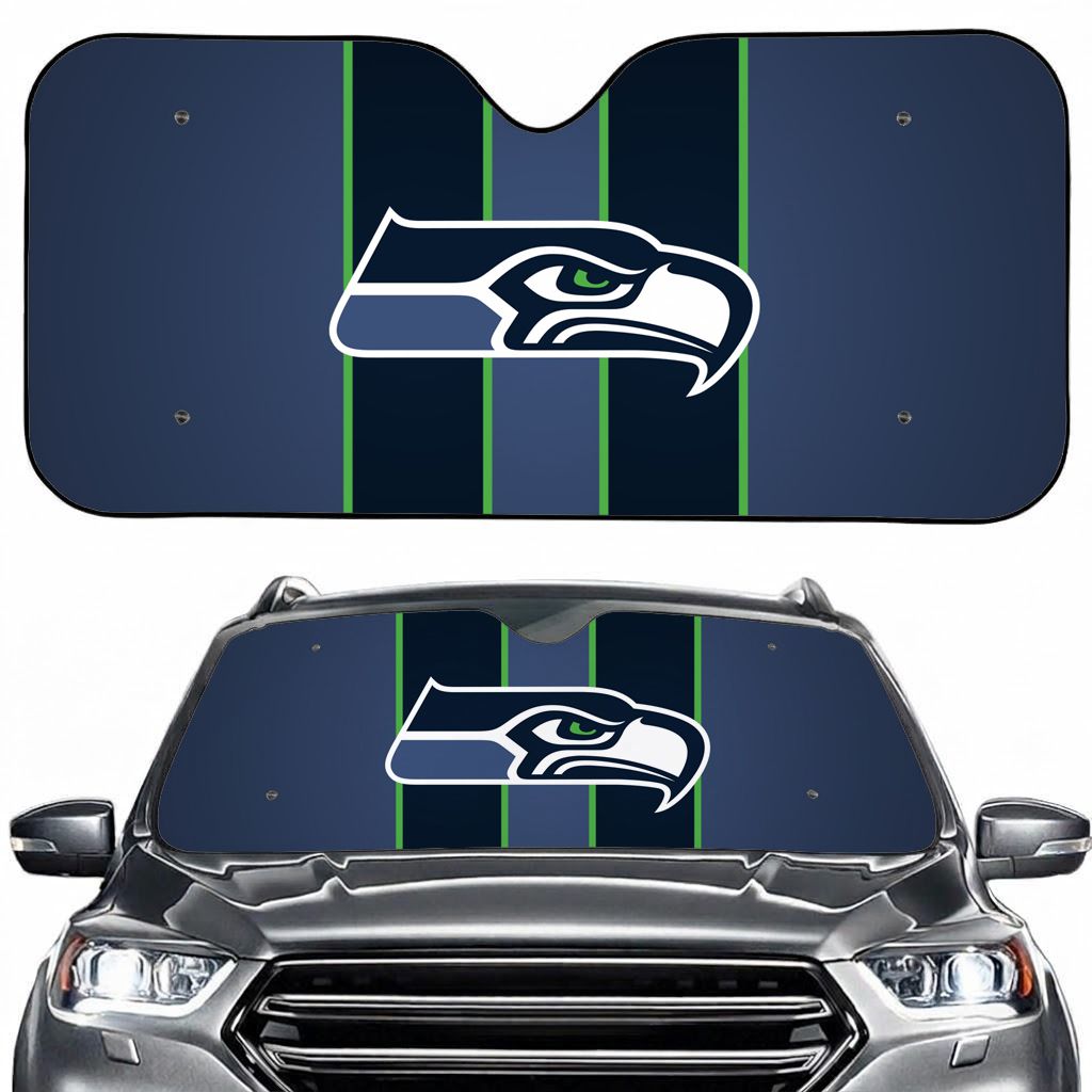 Seattle Football Sport Car Sun Shade