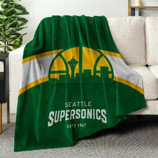 Seattle Basketball Sport Throw Blanket