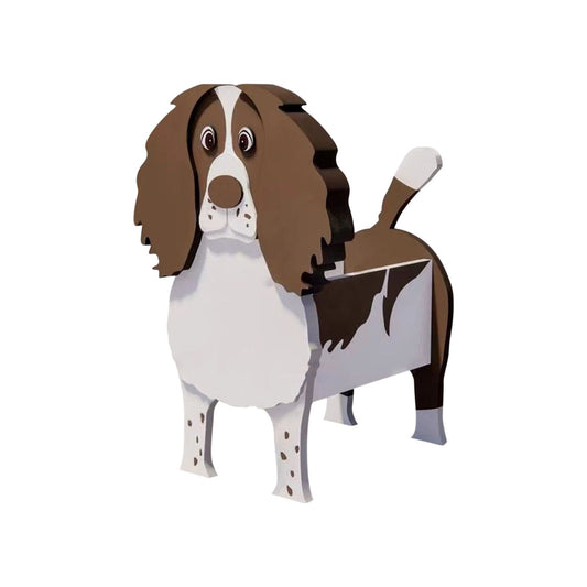 Springer Spaniel Shaped Planter Flower Pot