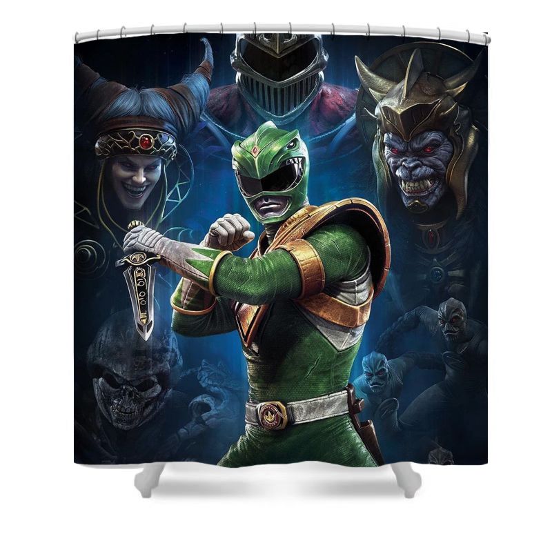 Green Ranger Super Sentai Shower Curtain