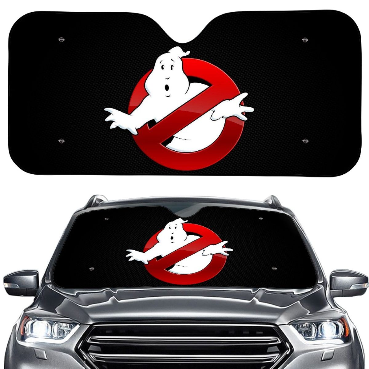 Supernatural Comedy Warning Sign Car Sun Shade