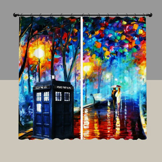 Tardis Police Box Blackout Curtain