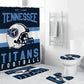 Tennessee Titans Duschvorhang NFL Football Helm Team Flagge Badezimmer Dekor Accessoires Idee