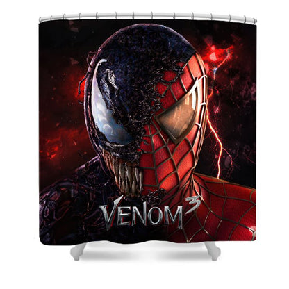 Let There Be Carnage Shower Curtain