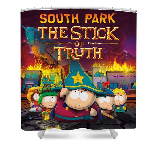 Rideau de douche South Park, le bâton de la vérité, 180x180cm