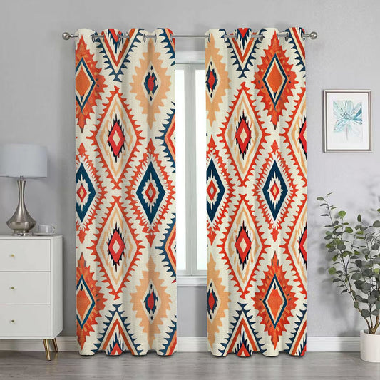 Tribal Ethnic Aztec 2 Panels Blackout Curtain