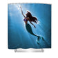 Underwater Cartoon Ariel Shower Curtain