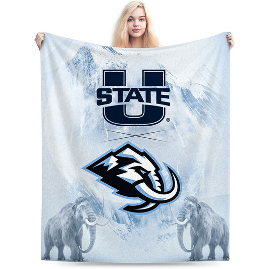 Utah Ice Hockey Sport Throw Blanket