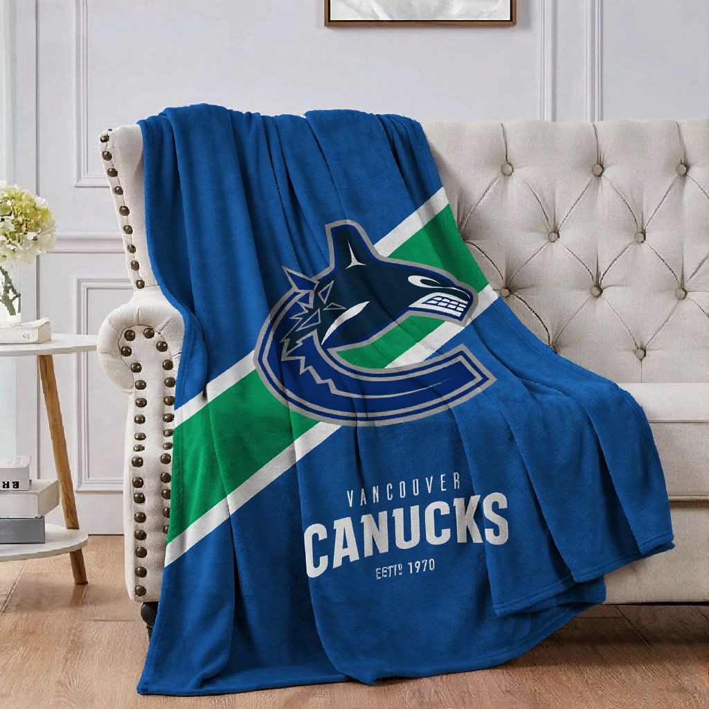 Vancouver Hockey Sport Throw Blanket