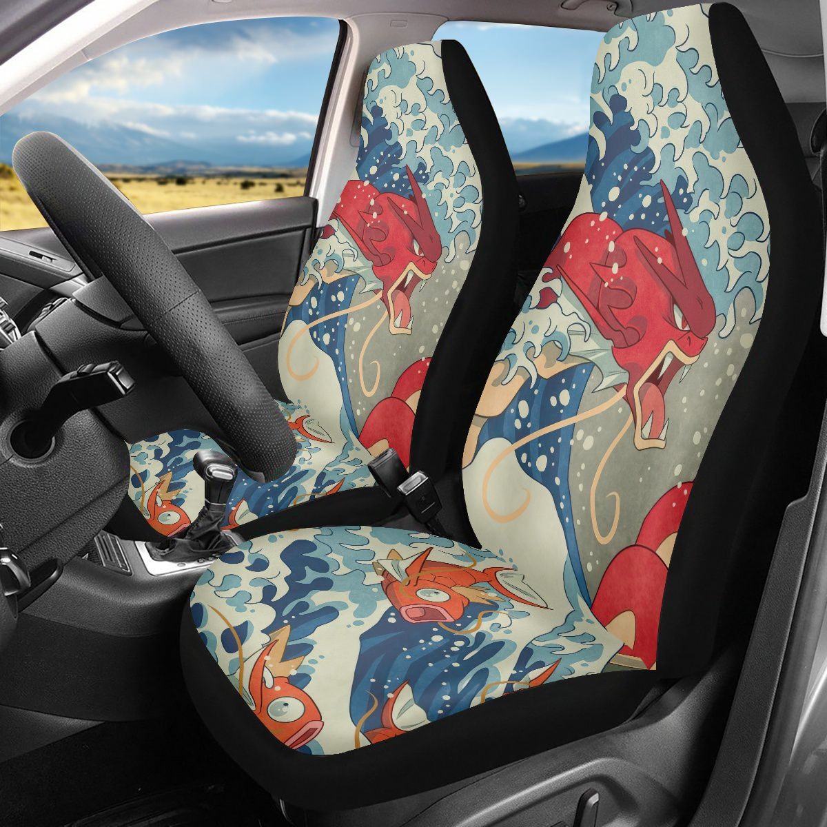 Water Dragon Species Car Seat Cover