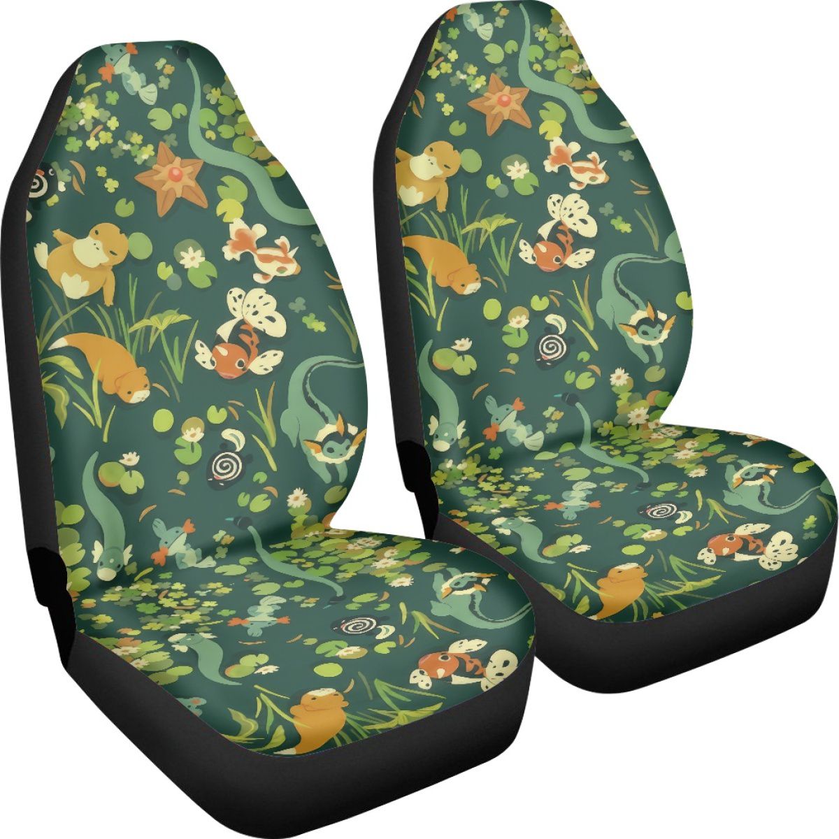 Water Species Cartoon Car Seat Cover