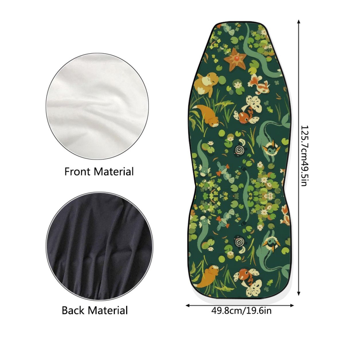 Water Species Cartoon Car Seat Cover