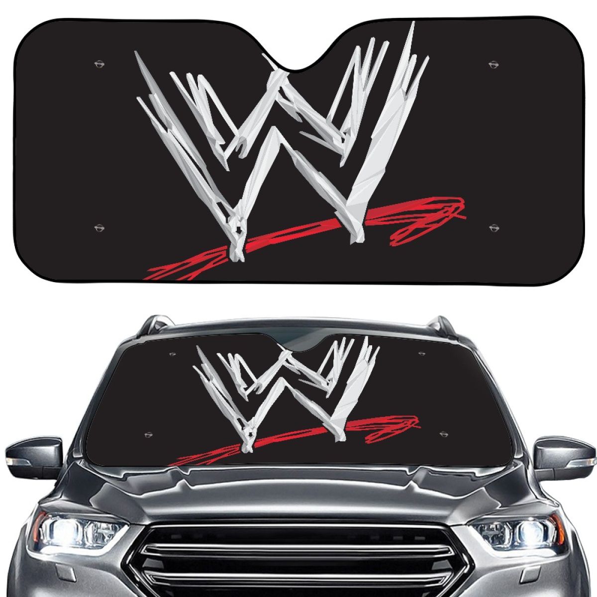 World Wrestling Sport Car Sun Shade