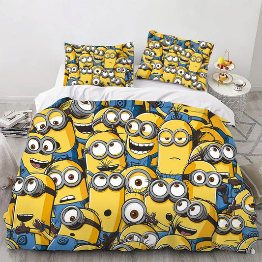 Yellow Capsule Creatures Bedding Set