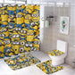 Yellow Capsule Shaped Creatures Shower Curtain