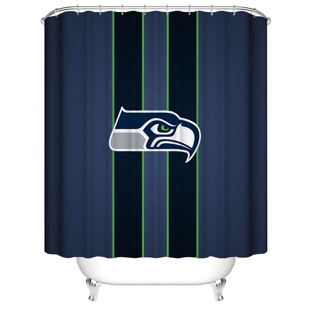 Football Team Flag Seattle Seahawks Shower Curtain
