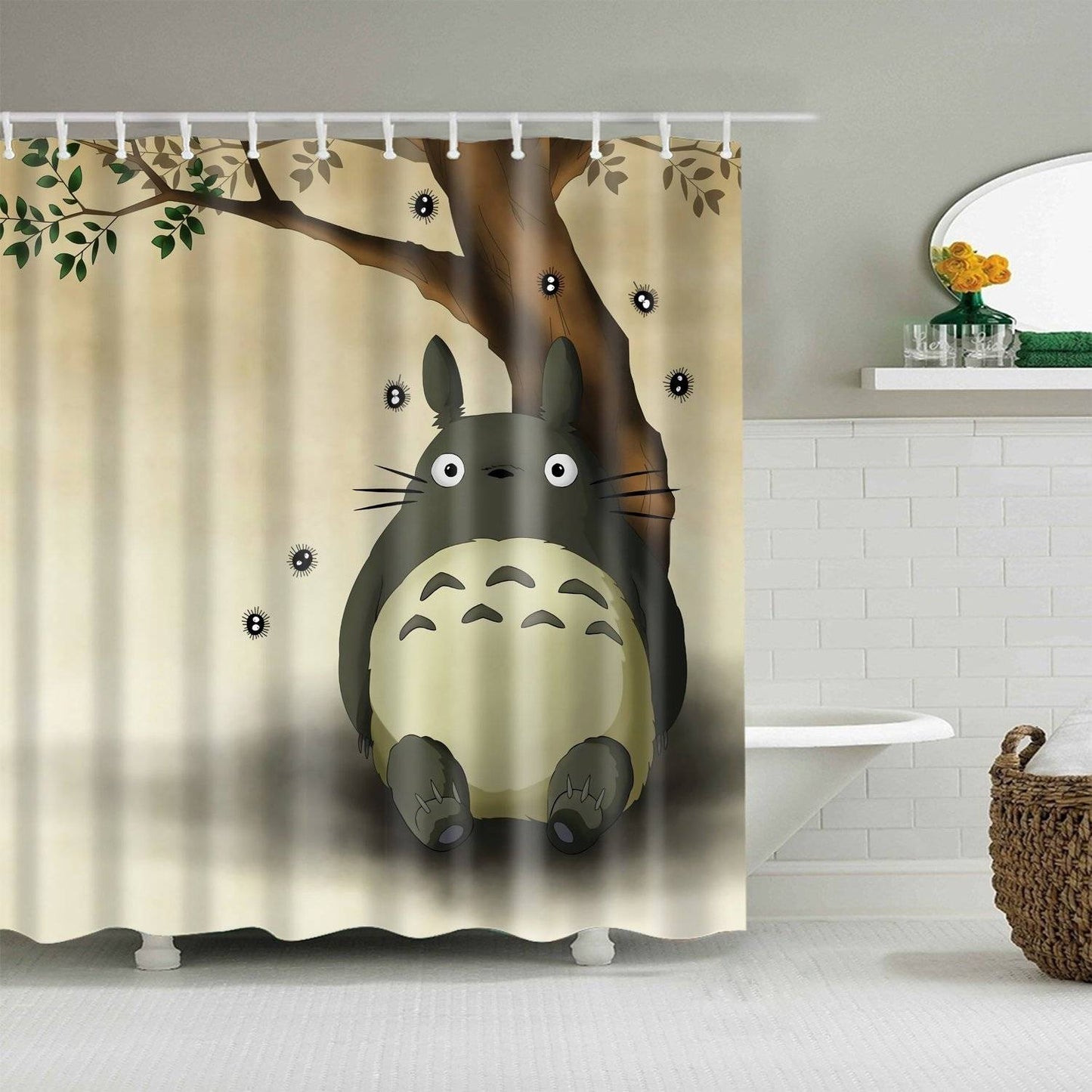 My Neighbor Anime Cartoon Totoro Shower Curtain