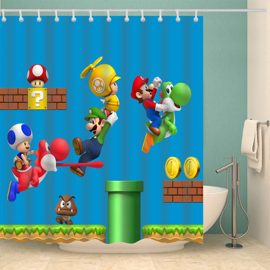 Super Mario Shower Curtain