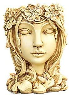 Greek Goddess Head Planter Aphrodite God Garden Bust Flower Plant Pot