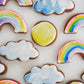 12 Pieces Cloud Rainbow Nature Cookie Cutters Weather Biscuit Fondant Set Baking Mold