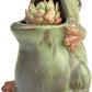 Vintage Frog Planter Open Mouth Ceramic Succulent Cactus Flower Pots